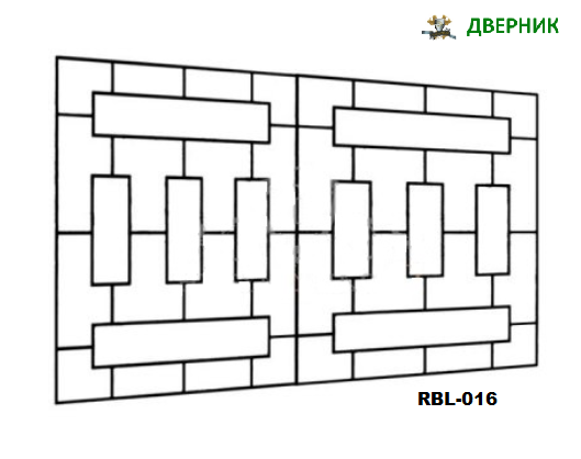 Решетка на балкона RBL-016