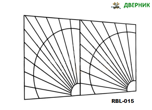 Решетка балкона лоджии RBL-015