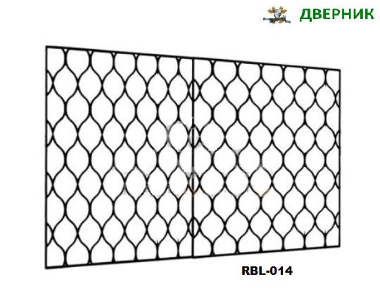 Решетка балкона лоджии железная RBL-014