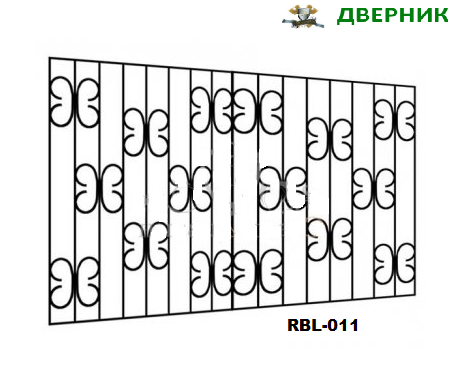Решетка для лоджий и балконов стальная RBL-011