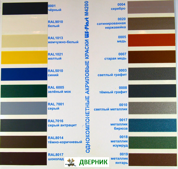 каталог цвета краски для ковки WS-Plast M 4200